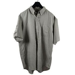 Croft & Barrow Mens Shirts XLT Plaid Short Sleeve Button Down Pocket